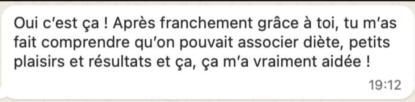 Associer diète, petits plaisirs et résultats — c'est possible.
